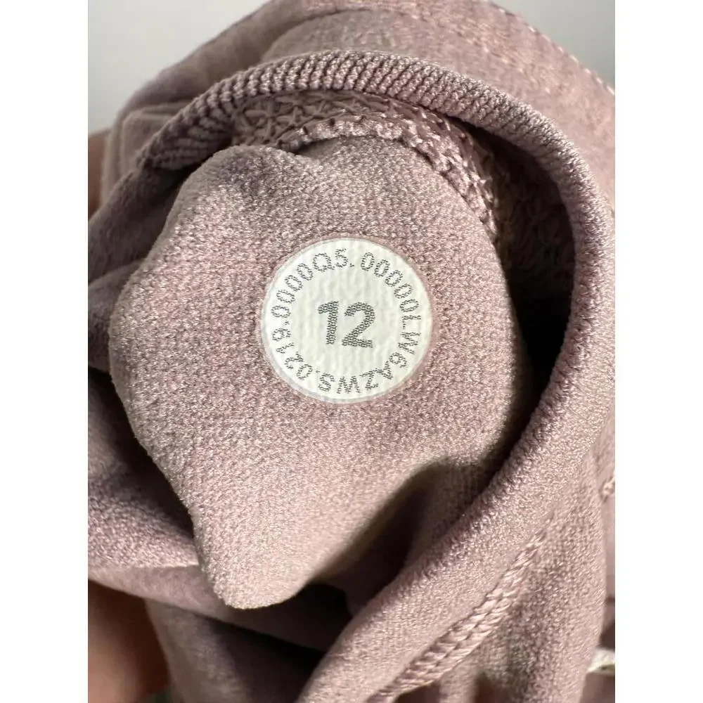 Lululemon Reveal Crop *Zen Expression Vintage Mauve Size 12 - Picture 4 of 11
